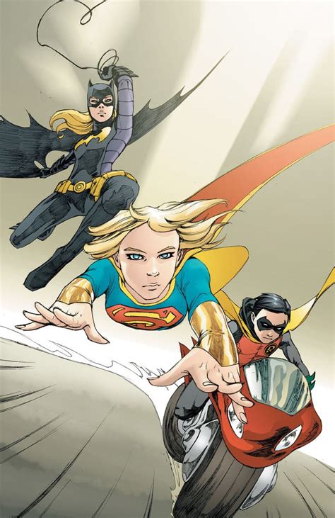Supergirl With Batgirl And Robin Art By Amy Reeder Supergirl Comic