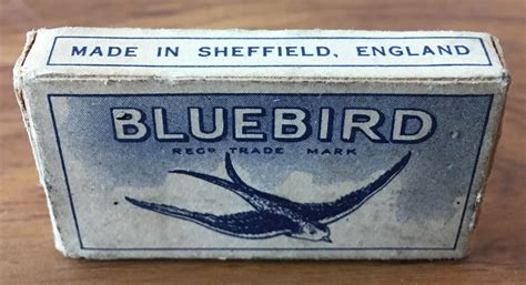 Vintage Razor Blades Bluebird Pack Of 12 Sheffield England The