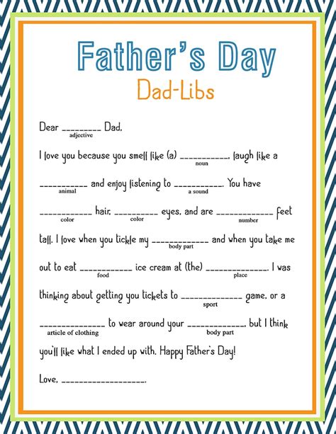Free Fathers Day Printables Printable Templates