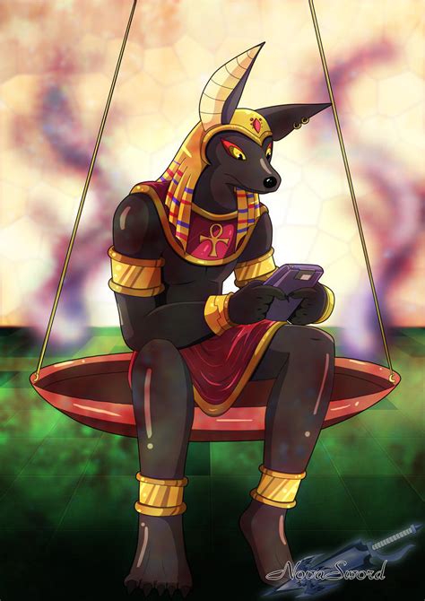 COM Anubis And His Gameboy By NovaSword On DeviantArt
