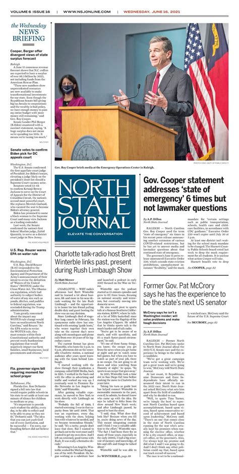 North State Journal North Carolina Press Association