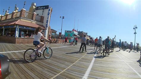 Ocean City Nj Boardwalk Bike Ride 52717 Part 1 Youtube