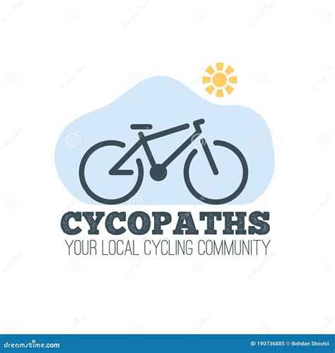 Bicycle Cycling Club Logo Bike Riding Community Design Vector