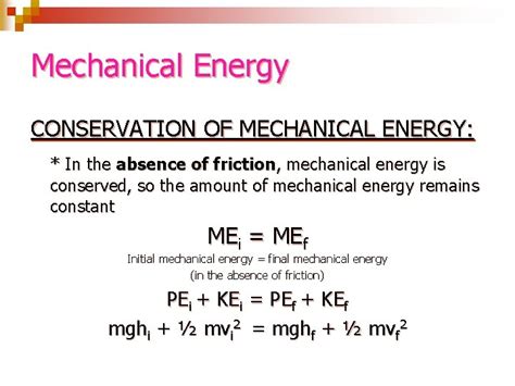 Erleichtern Provozieren Schließlich Mechanical Energy Equation