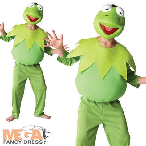 Deluxe Kermit The Frog The Muppets Boys Kids Fancy Dress Kids Costume