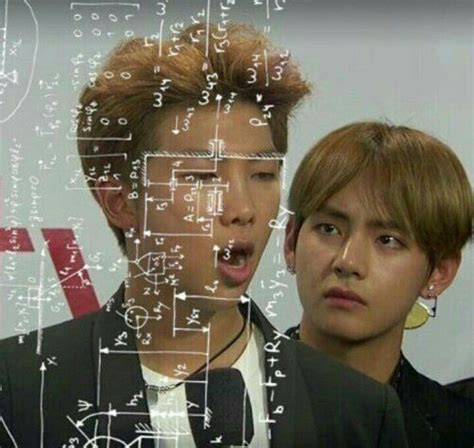 Taehyung Is Me In The Mathematics Class Bts Derp Faces Meme Faces