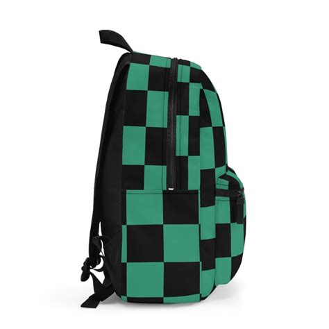 Demon Slayer Checkered Backpack Stylish And Durable Etsy