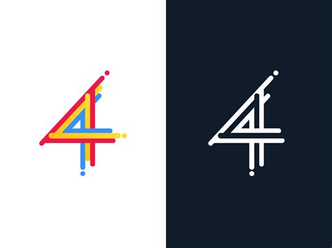 Number 4 Logo By Pete On Dribbble