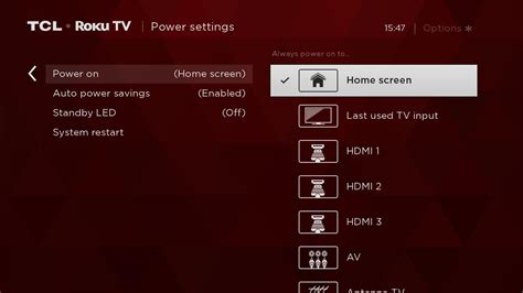 Tcl — Set What Your Tcl Roku Tv Displays Upon Power On