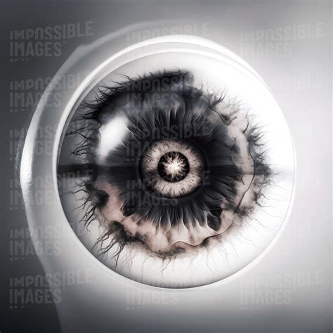 Inverted Colour Scale Of An Eye Impossible Images Unique Stock
