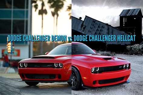 2018 Dodge Challenger Demon Vs Hellcat Comparison Of Differences 282
