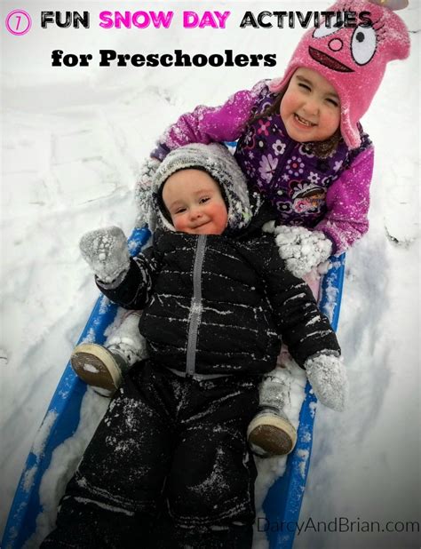 7 Fun Snow Days Activities For Preschoolers