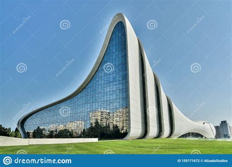 Heydar Aliyev Complex Building In Baku Azerbaijan Editorial