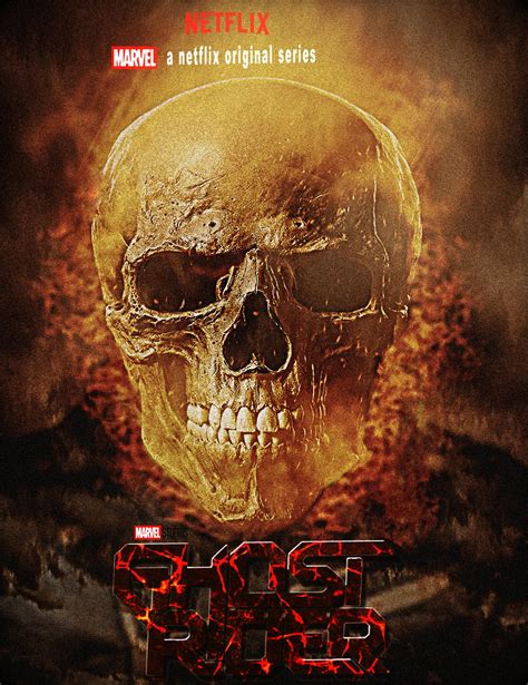 Netflix Ghost Rider Fanmade Poster Marvelstudios