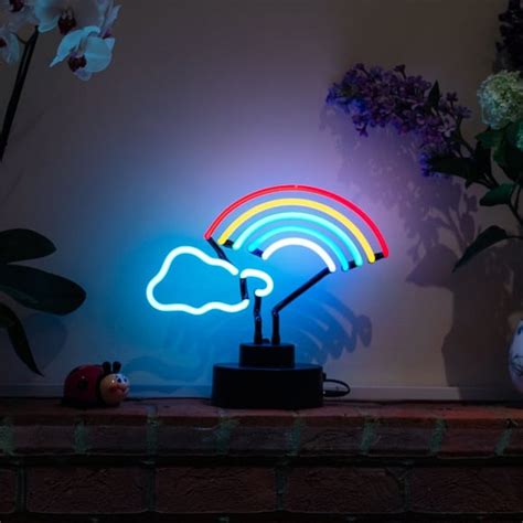 Rainbow Cloud Desktop Neon Sign ️