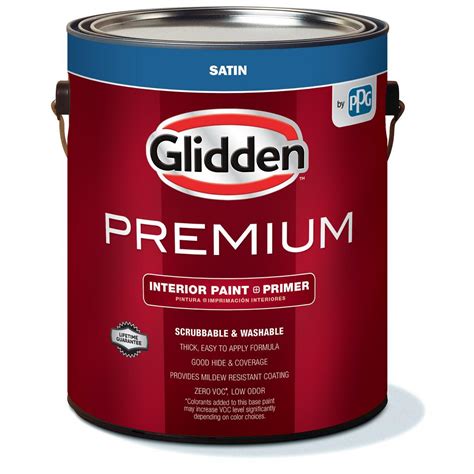 Glidden Premium 1 Gal Satin Interior Paint Gln6200 01 The Home Depot