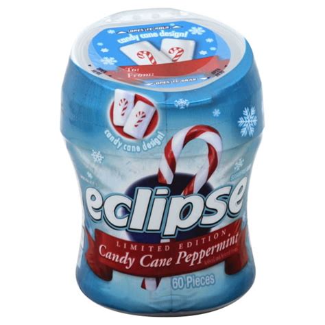 Eclipse Sugar Free Holiday Peppermint Candy Cane Chewing Gum 29 Oz