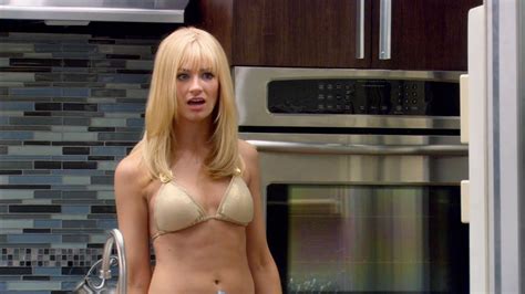 Beth Behrs In A Golden Bikini Sheer Coverup High Heels 1080P BD