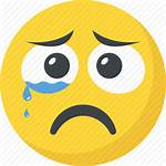 Sad Crying Face Icon Emoji Unhappy Emoticon