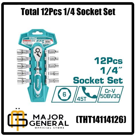 Total 12Pcs 1 4 Socket Set THT14114126 Shopee Philippines