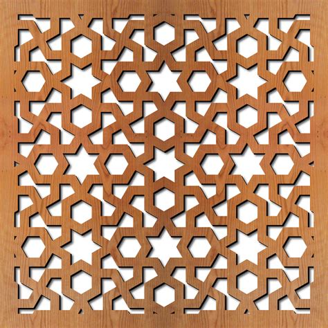 Arabic Geometric Laser Cut Pattern Dxf File • Arabic Cnc