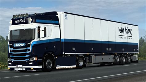 Van Herk NextGen Scania V Open Pipe Sound Euro Truck Simulator Mod World