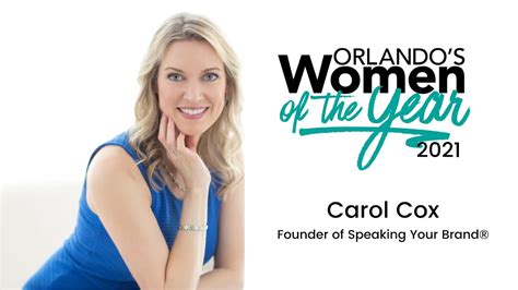Carol Cox Women Of The Year 2021 By Orlando Magazine Youtube