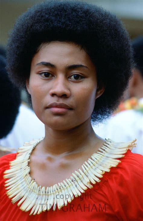 Fijian Girl In Fiji South Pacific TIM GRAHAM World Travel And Stock Photography