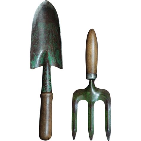 Vintage English Garden Tools Trowel And Fork From Eantiques On Ruby Lane