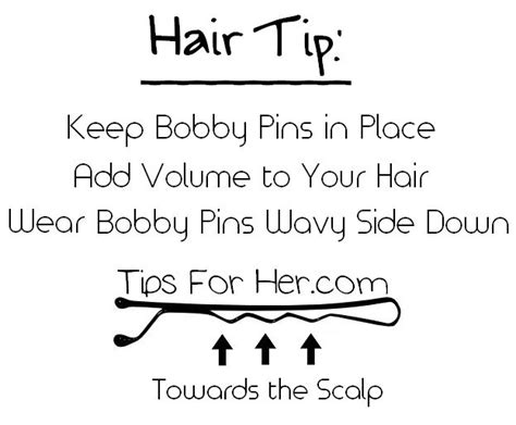 Bobby Pin Hair Tip Secure Bobby Pins In Place And Add Volume To Your