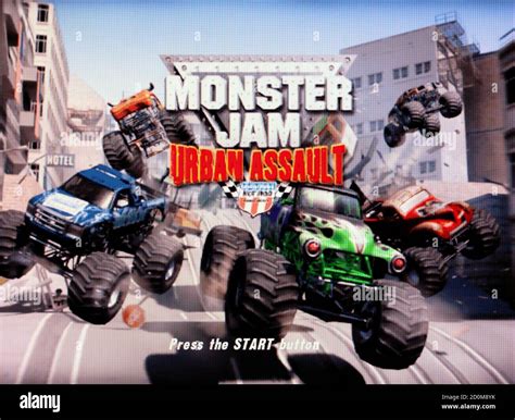 Monster Jam Urban Assault Sony Playstation 2 Ps2 Editorial Use Only