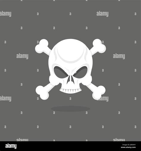Jolly Roger Skull And Bones Pirate Vector Flag Stock Vector Image