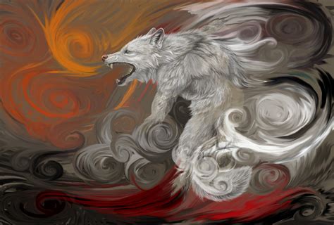 Fire And Divinity Elemental Wolf