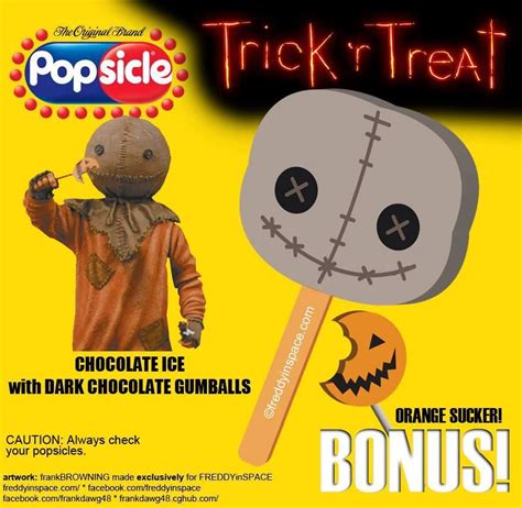 The Ice Cream Man Delivers Tasty Horror Movie Popsicles Funny Horror Trick R Treat Horror