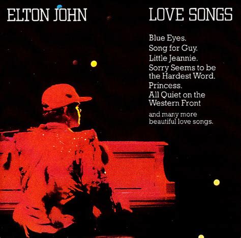Love Songs By Elton John Cd The Rocket Record Company Cdandlp