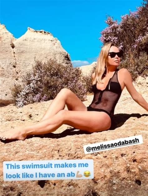 Amanda Holden Poses In Seriously Low Cut Mesh Swimsuit On Instagram