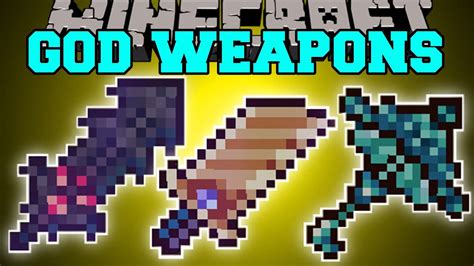 Minecraft God Weapons Mod Powerful Swords And Armor With Abilities