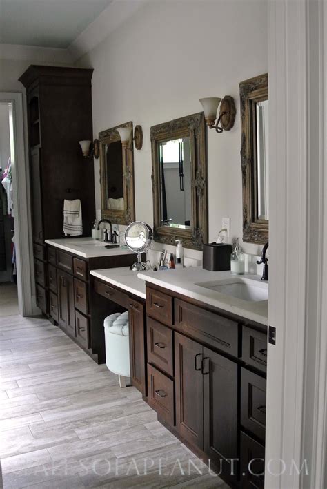 Bathroom vanities are important because it serves a function that is all most spaces these days are either contemporary or modern with sleek bathroom furniture and design. Building a Home - Master Bathroom Reveal - Jenn Elwell