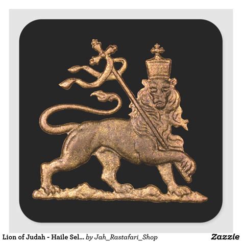 Lion Of Judah Haile Selassie Jah Rasta Sticker Lion And Lioness