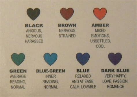 And their speed can be improved through code optimization. Mood jewelry color code | Mood color meanings, Color ...