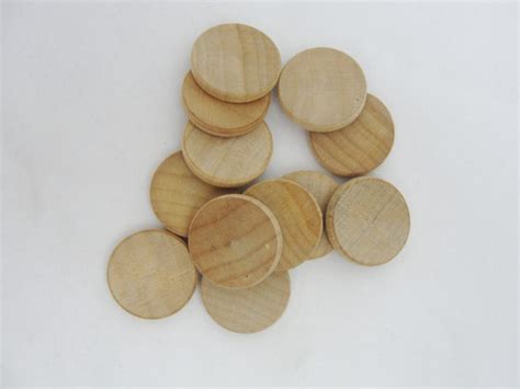 100 Wooden 75 Circles Wooden Discs 34 Inch Wood Etsy