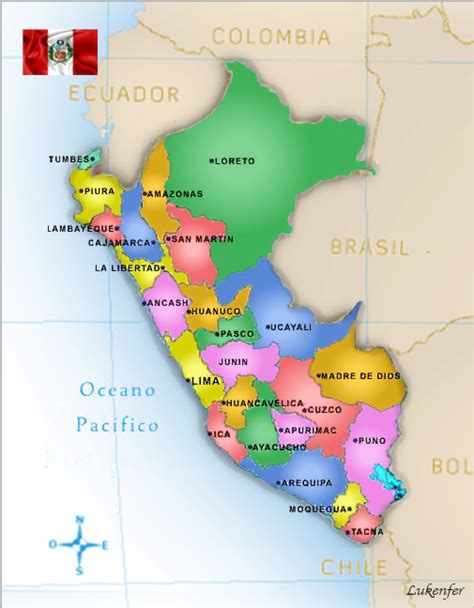 Mapas De Perú Límites En Mapa De Perú
