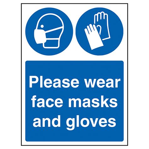 Please Wear Face Masks And Gloves Infection Control Essentials