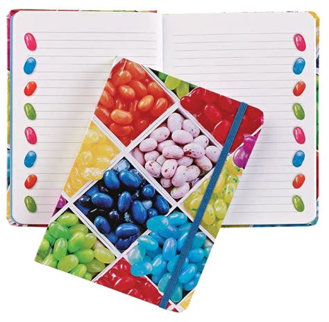 Jelly Beans Blank Journal Glossy Hardcover Colorful Lined Pages