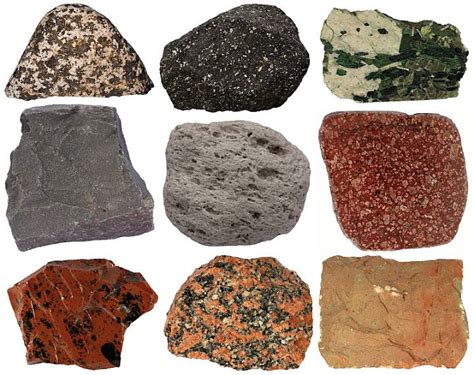 The accompanying chart illustrates the range of granite compositions. rock samples - Google Search | Igneous rock, Rock types ...