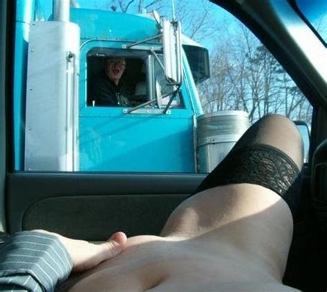 Flashing Truckers My Pussy