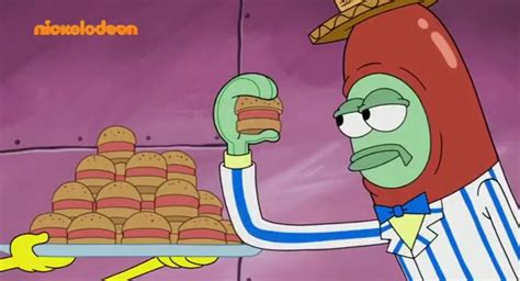 Cartoon Foods And Drinks Spongebob Squarepants Weenie Patties