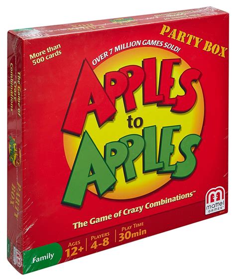 Apples To Apples Party Box Packaging May Vary Board Games Amazon Canada Apples To Apples