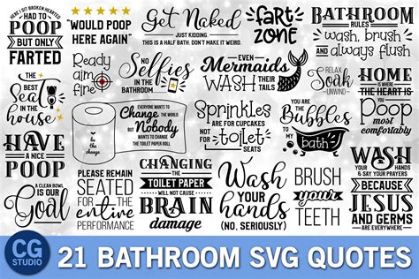 Funny Bathroom Quotes Svg Shortquotescc