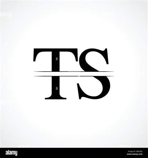 Initial Letter Ts Logo Design Vector Template Linked Typography Ts